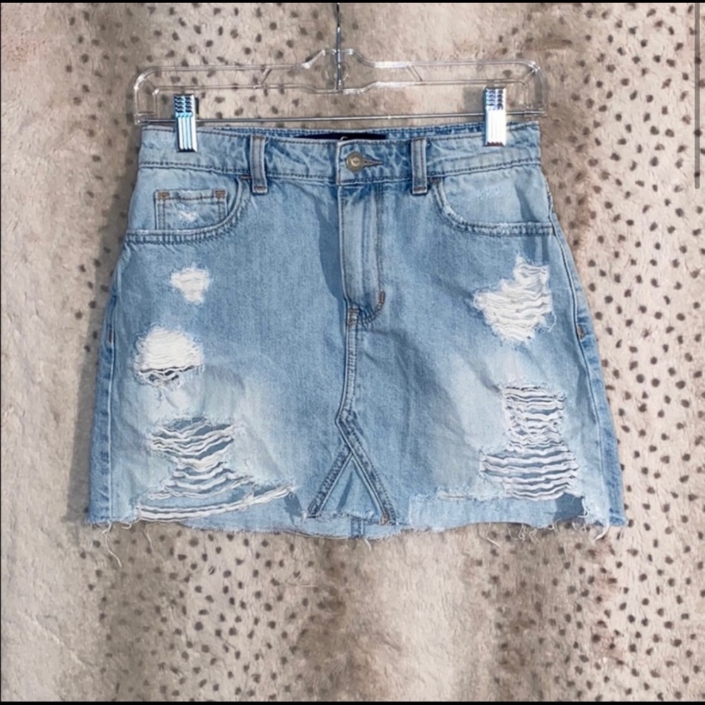 Hollister denim skirt